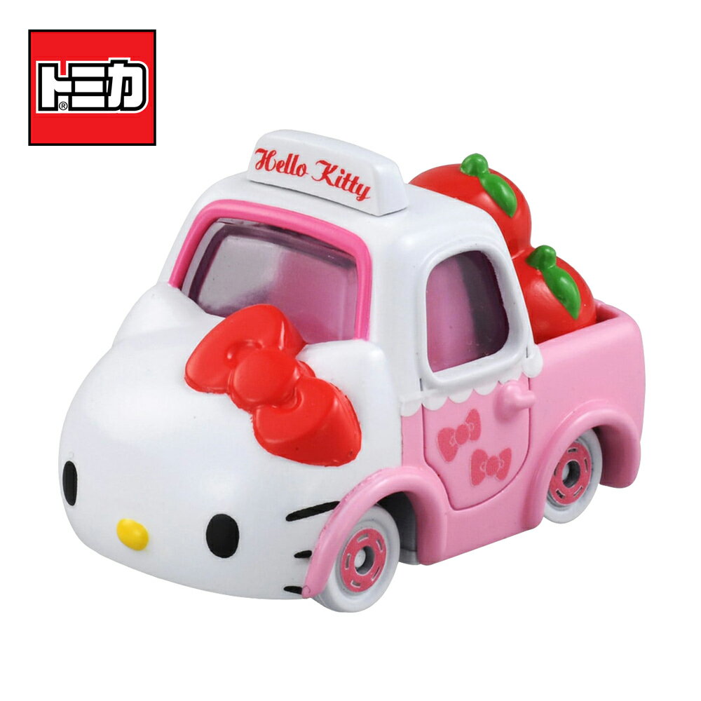 【日本正版】Dream TOMICA NO.152 凱蒂貓 蘋果貨車 Hello Kitty 玩具車 多美小汽車 - 399131