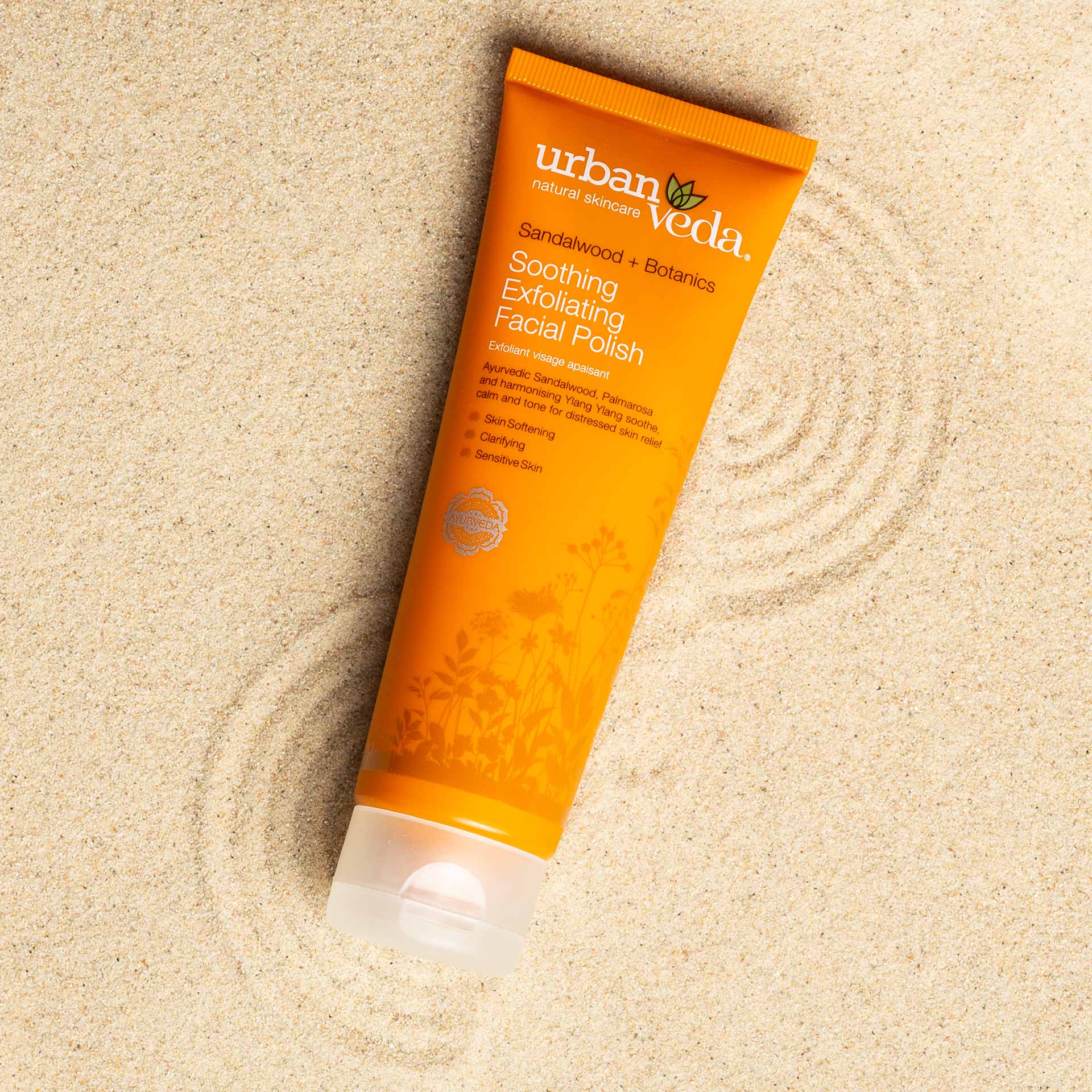 【英國城市吠陀】Urban Veda-檀香舒緩臉部去角質霜125ml 1