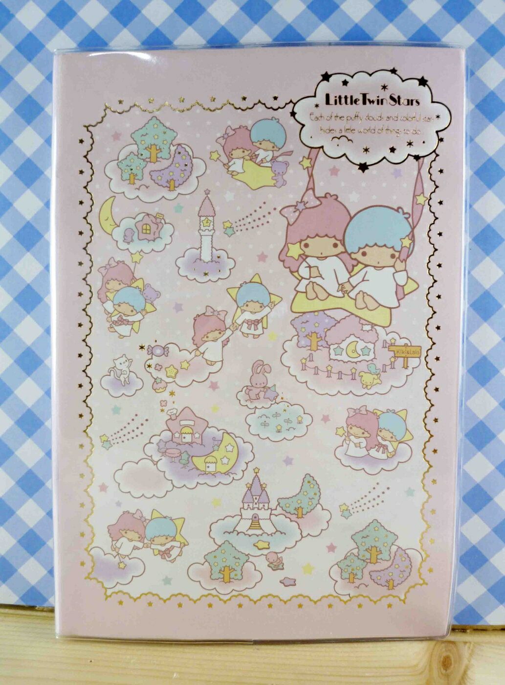 【震撼精品百貨】Little Twin Stars KiKi&LaLa 雙子星小天使 證件套-粉遊戲 震撼日式精品百貨