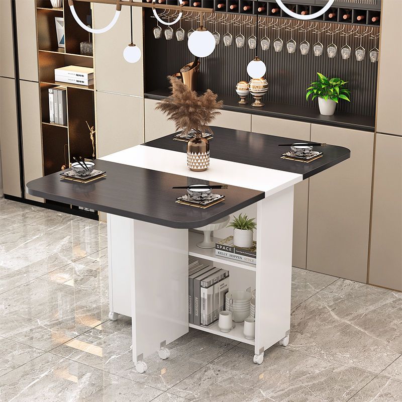 折疊桌餐桌家用小戶型可移動吃飯桌子長方形廚房客廳飯桌簡易桌子