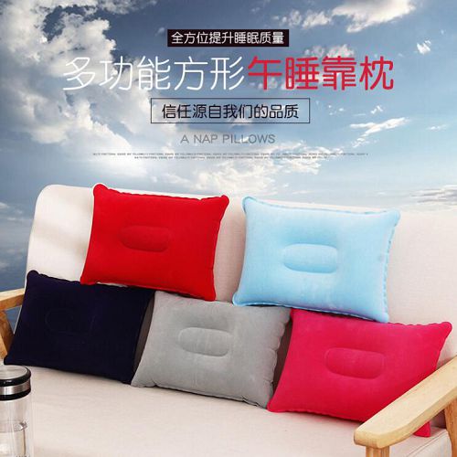 ✤宜家✤旅行多功能方形充氣枕頭 外出戶外便攜加厚空氣枕 靠枕