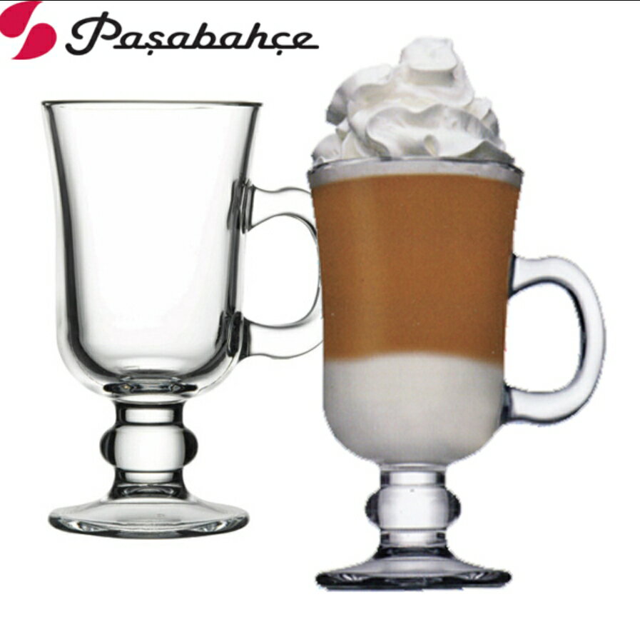金時代書香咖啡 SYG 土耳其 Pasabahce 高腳玻璃咖啡杯-二入組 230ml P-55141
