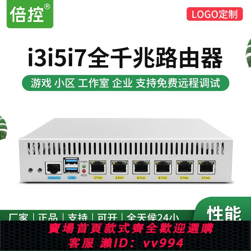 {公司貨 最低價}倍控4415U六網口2.5G虛擬機器N5105六網口9寸外接迷你視覺工控電腦主機酷睿I3I5I7路由器伺服器win10愛快linux