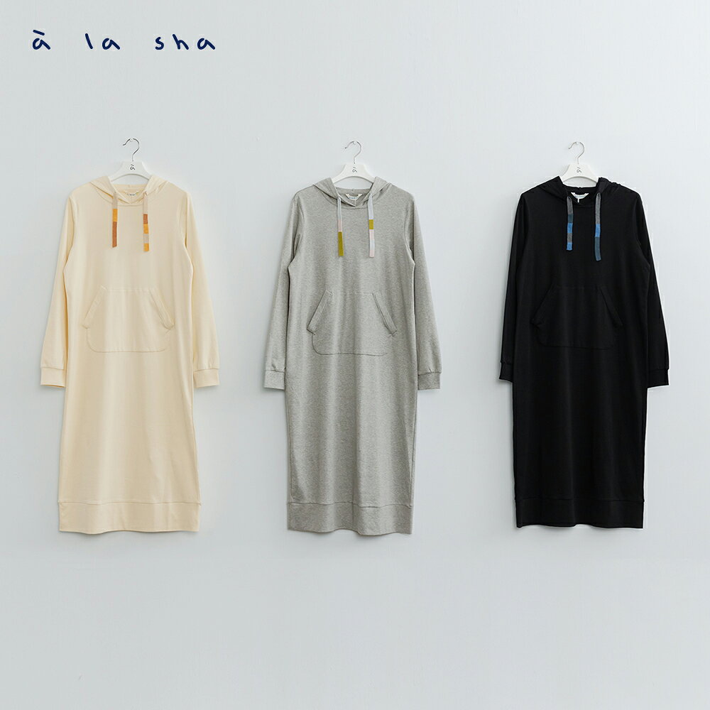 a la sha 特殊印花連帽洋裝 2