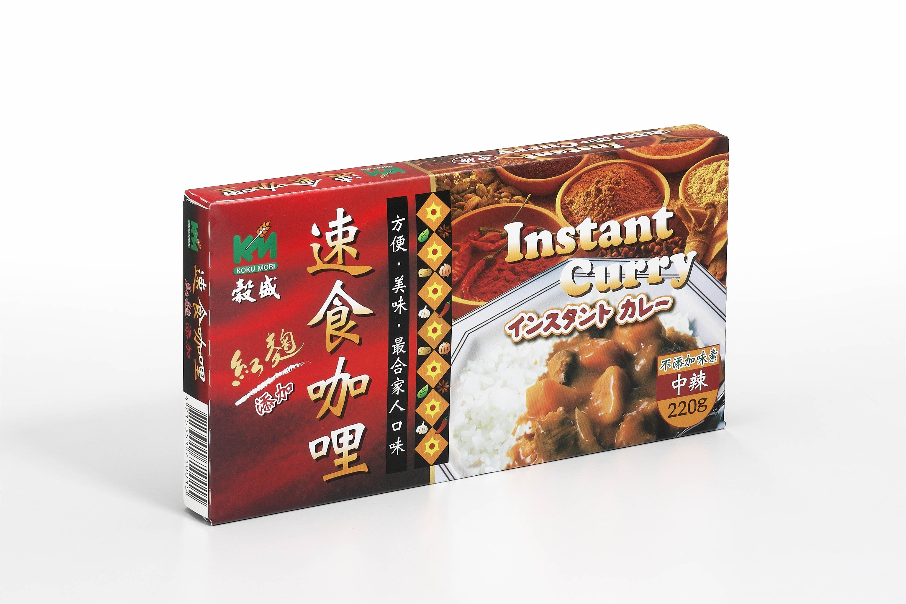 【穀盛】速食咖哩-中辣220g_咖哩塊 1