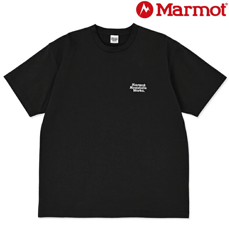 Marmot 土撥鼠 MMW Embroidery T-Shirts 男款 短袖抑菌混棉快乾T MTSS25MST064 J003 黑