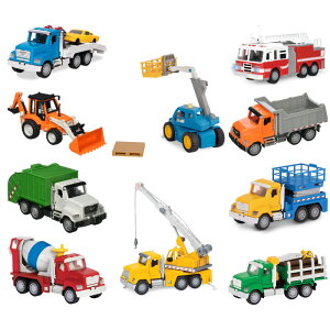 美國 B.TOYS Driven小型工程車系列(多款可選)水泥車|消防車|拖車|卡車|吊車