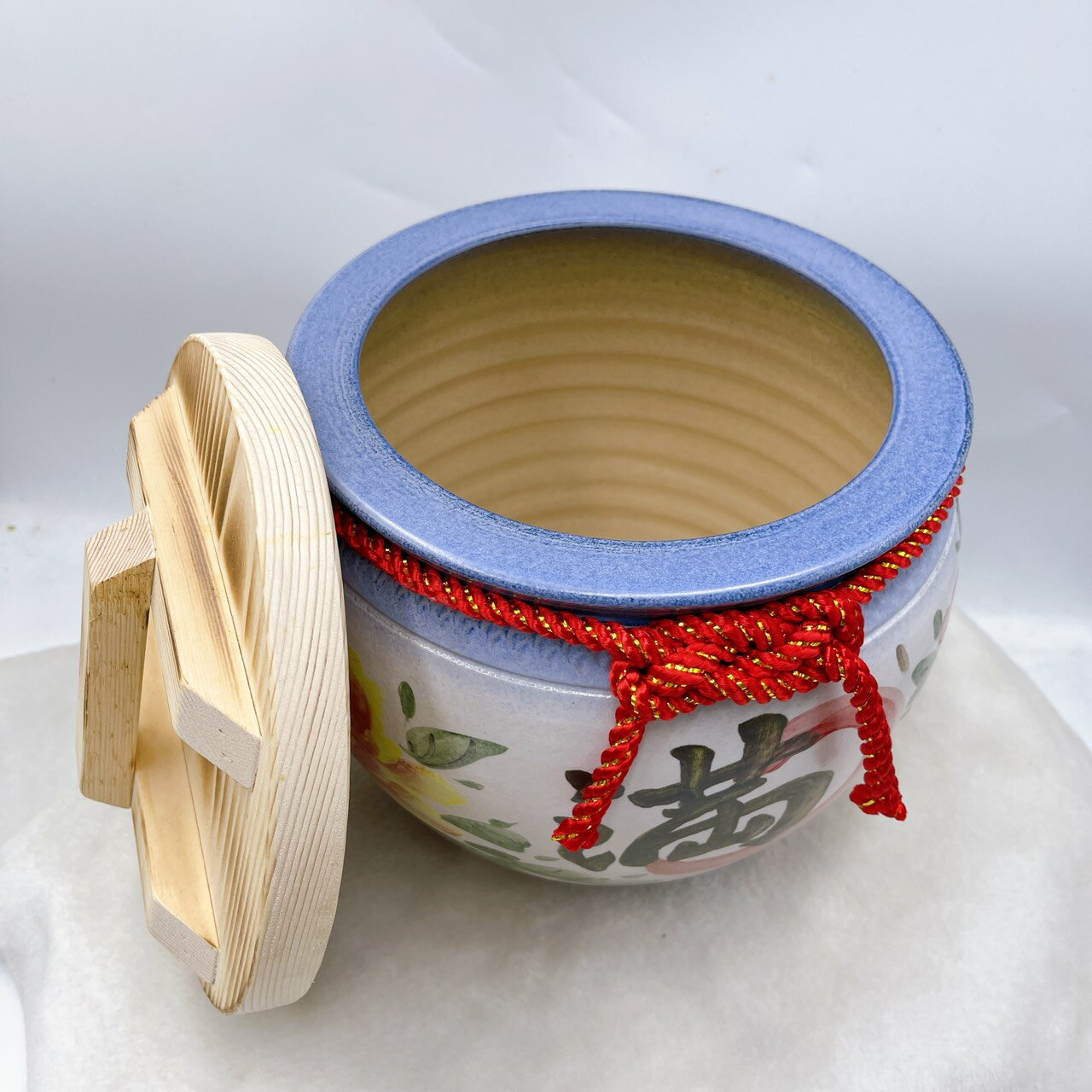 SWEET HEART 田芯精品 新品 財神爺的寶庫🙇‍♂️鶯歌手拉胚 陶瓷米甕 財源財庫滿滿🤗現貨 4