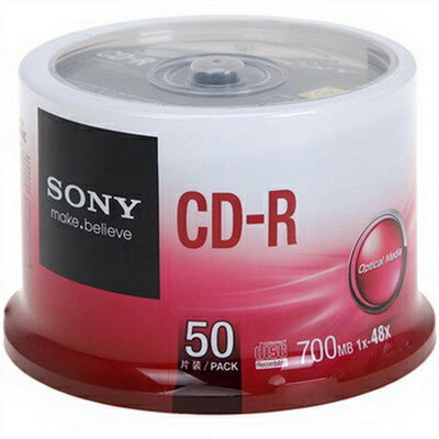  【索尼 Sony 光碟片】SONY CD-R 白金片 50入 布丁桶 48x/700MB/80min 特賣會