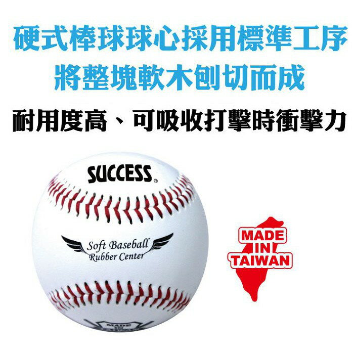 成功SUCCESS S4102 安全軟式縫線棒球 /顆 [高耐用度]