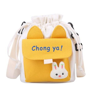 可愛小包包2020新款韓國ins日系原宿帆布斜背包女學生單肩水桶包