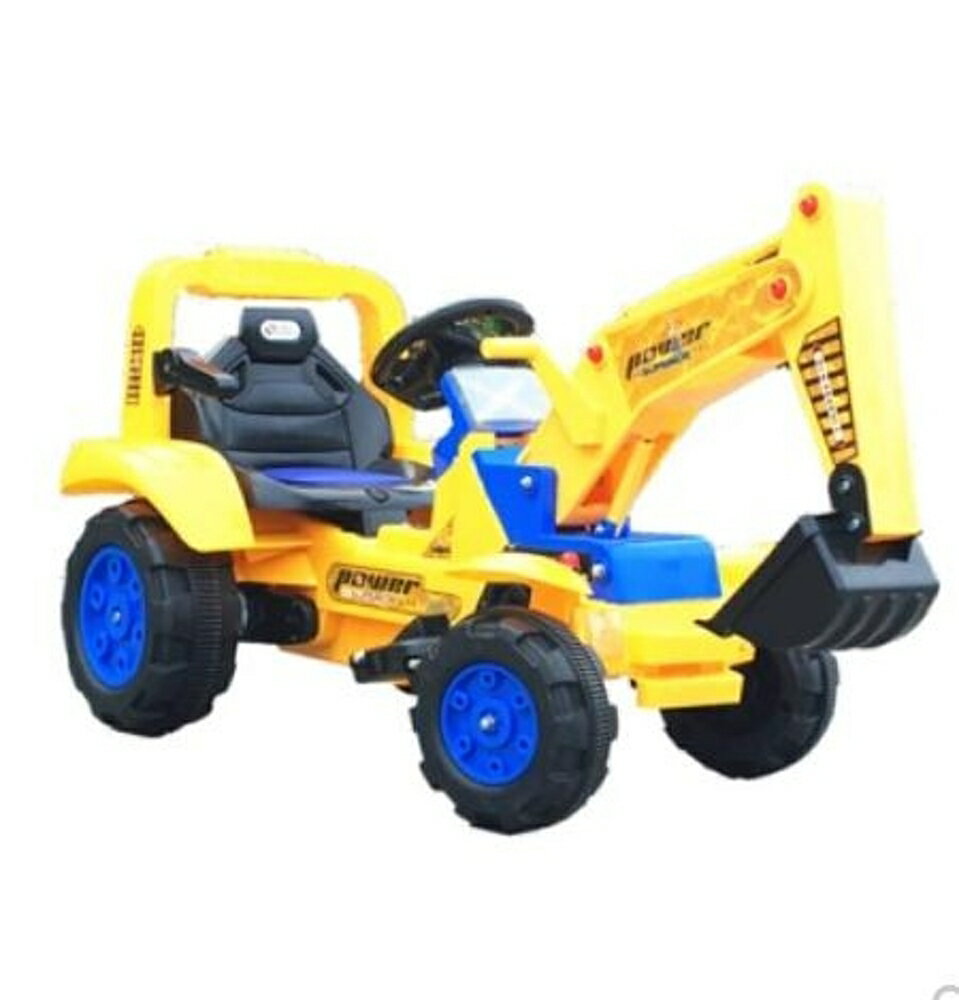 電動挖掘機玩具遙控兒童挖掘機可坐可騎大號電動挖土機 LX 全館免運