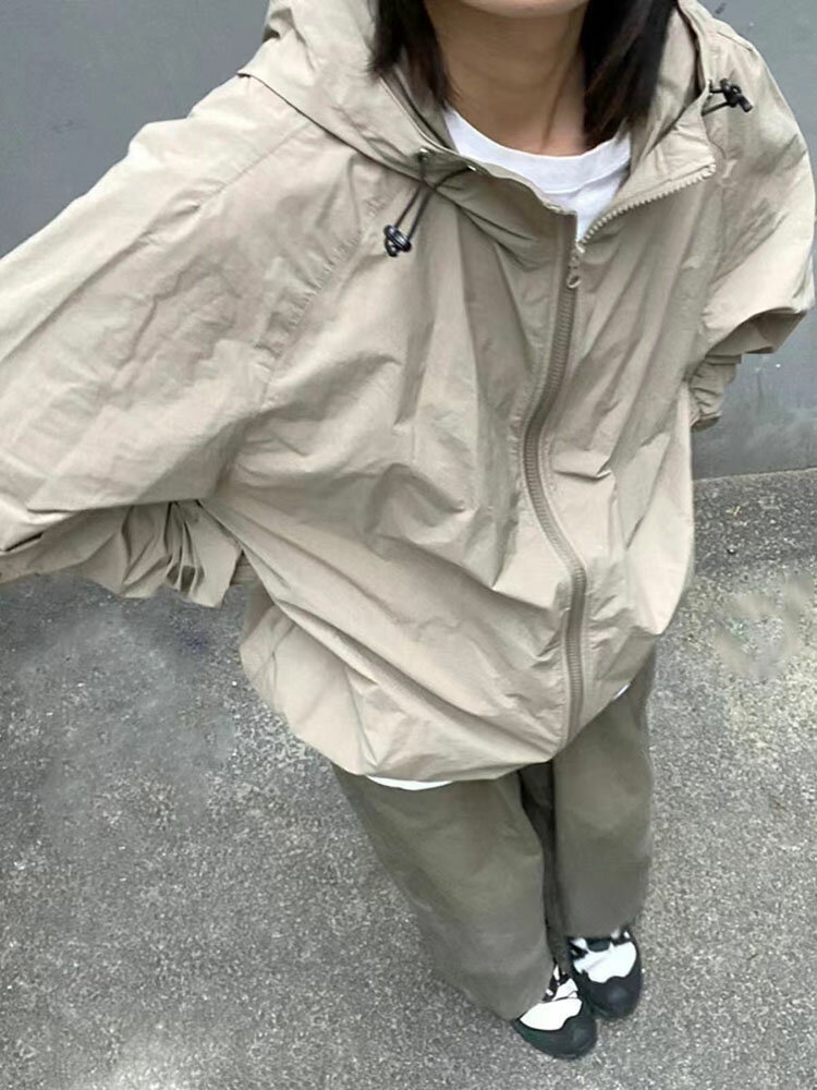 戶外運動防曬衣女2025夏季新款日系復古小個子百搭薄款防曬服外套
