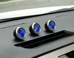 美琪 (質感好物) 汽車石英時鐘機械溫度濕度表 精工鋼芯品質