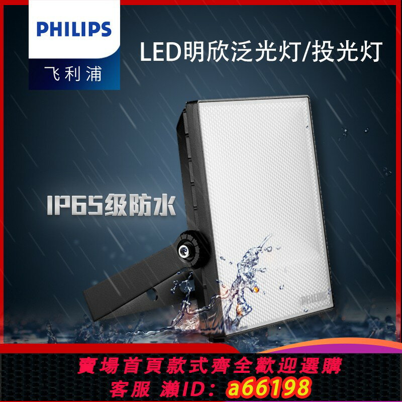 【臺灣公司 可開發票】飛利浦LED防眩光投光燈戶外防水BVP13X庭院泛光燈10W70W20W30W50W