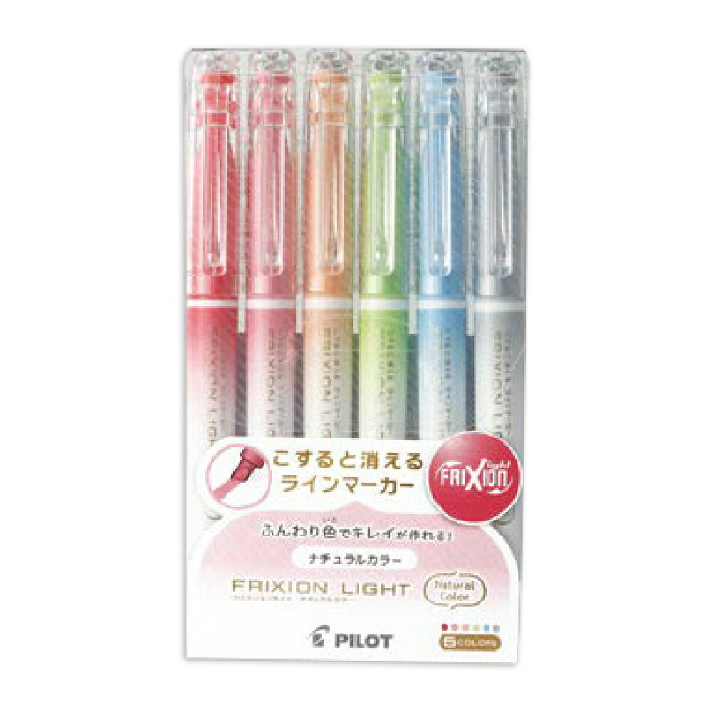 PILOT 百樂  魔擦 自然色 螢光筆 3.3mm 6色入  /組 SFL-60SL-N-S6