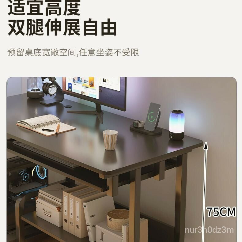 免運 開立發票 工廠?促銷~學習桌0新款傢用學習寫字電競桌傢用電腦桌書桌鋼化玻璃電腦桌特惠/快速出貨M0925 6