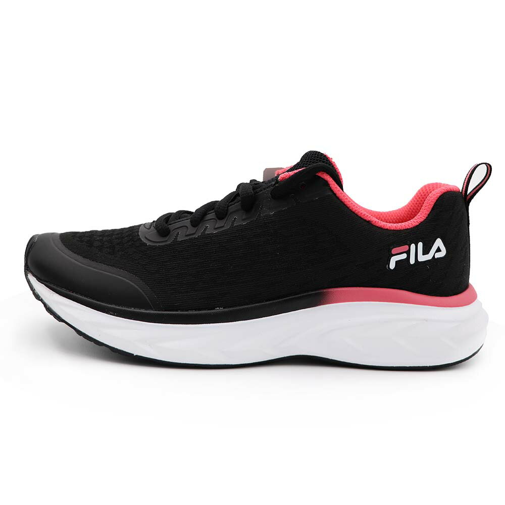 【全館滿額折】 Fila 黑粉 網布 透氣 休閒 運動鞋 女款 J1892【新竹皇家5-J330X-051】