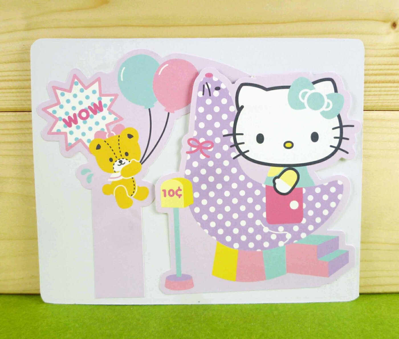 【震撼精品百貨】Hello Kitty 凱蒂貓 卡片-氣球(M) 震撼日式精品百貨