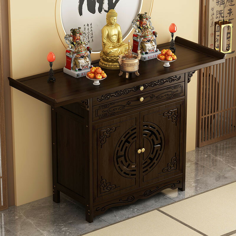 免運 開立發票 佛龕 供桌 貢桌 香案 佛龕供桌家用香案新中式立柜財神爺佛臺佛像觀音菩薩供奉臺香火桌