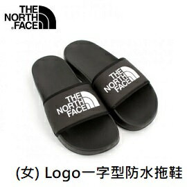 [ THE NORTH FACE ] 女 Logo一字型防水拖鞋 黑 / 特價品 / NF0A4T2SKY4