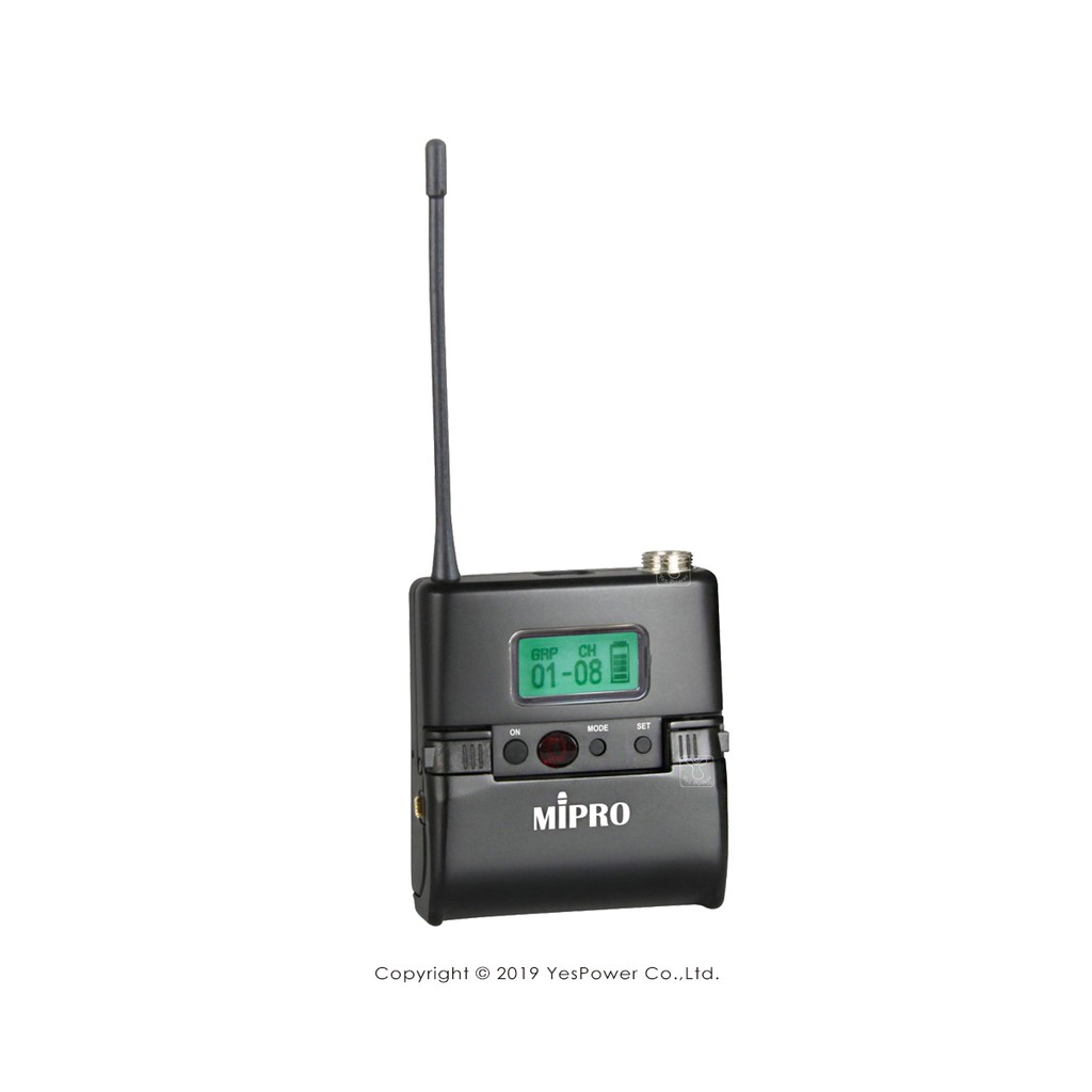 ACT-32TC MIPRO 原廠UHF充電式佩戴發射器(不含麥克風)/訂製品下標後請提供頻率相關資料