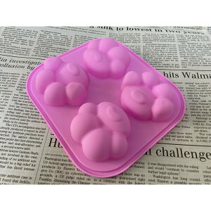【嚴選&現貨】 4連猫爪 矽膠模 蛋糕矽膠模 巧克力模 餅乾模 果凍模 手工皂模 小蛋糕模 烘焙工具