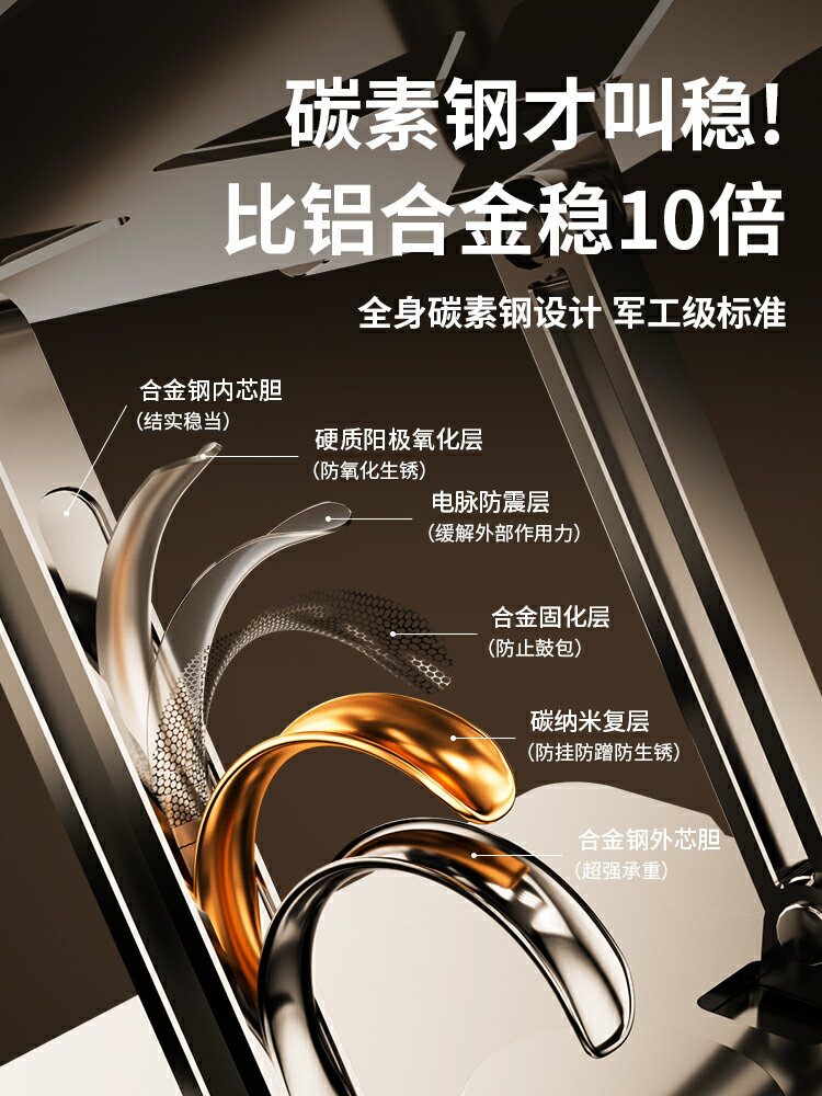 360°可旋轉】筆記本電腦支架桌面增高托架懸空立式鋁合金支撐架升降適用蘋果macbook聯想游戲本散熱底座架子 筆電支架 2