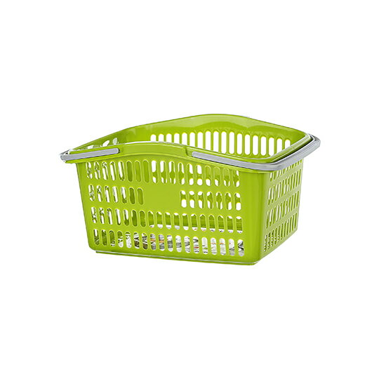 每日環保提籃(咖啡 綠 白)置物籃 收納籃 購物籃 塑膠籃 美妝籃 洗衣籃 髒衣簍 整理籃 手提籃