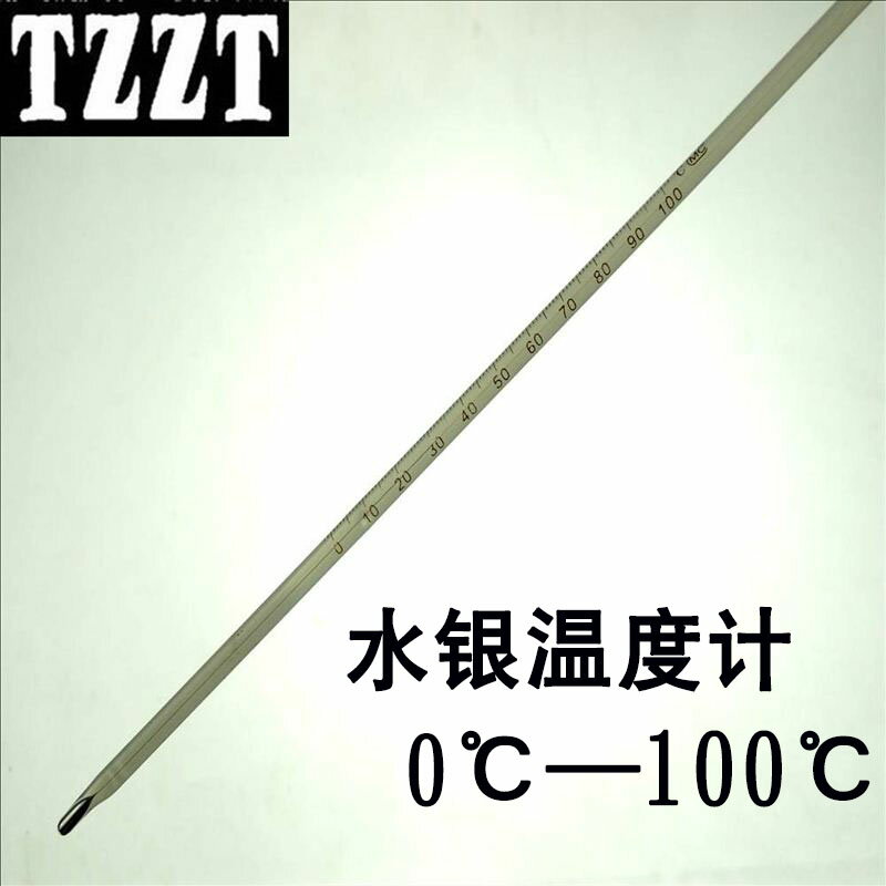 水銀溫度計 100℃ 100度 玻璃棒溫度計 化學實驗耗材 DYI工具