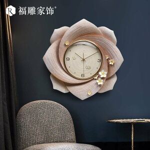 時鐘歐式立體裝飾鐘創意掛鐘客廳裝飾鐘錶 全館免運