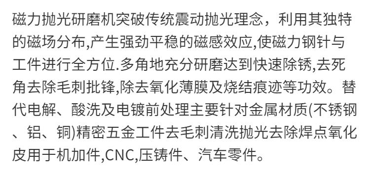 磁力拋光機磁力研磨光飾機金屬五金去毛刺增亮一體機振動研磨拋光 6