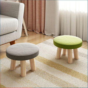 蘑菇凳板凳ins網紅輕奢家用矮可收納結實耐木頭客廳小茶幾帶椅子