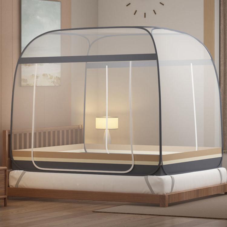 蚊帳 蚊帳蒙古包免安裝家用1.5米雙人床1.8m宿舍單人0.9M有底拉鏈蚊帳