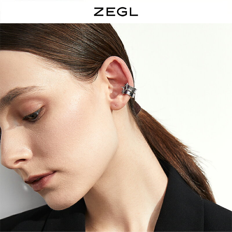 ZEGL設計師星星耳夾女高級感耳骨夾耳環2022年新款潮無耳洞耳飾品