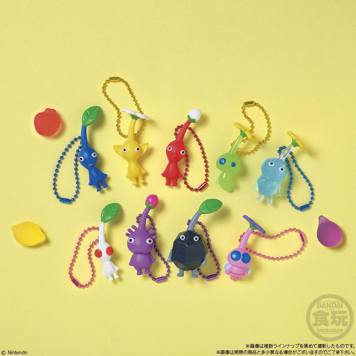 日本 BANDAI 皮克敏 食玩 盒玩 / 一盒12入組 水果軟糖 吊飾 公仔 玩具 電玩 PIKMIN 收藏【小福部屋】 3