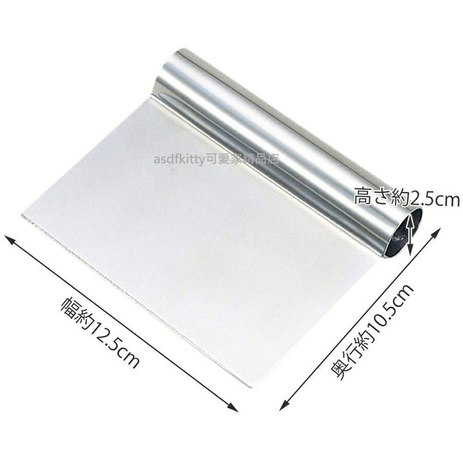 asdfkitty*日本製 貝印 不鏽鋼刮板/刮刀/切麵刀-可鏟起切菜板上的菜-日本正版商品 1