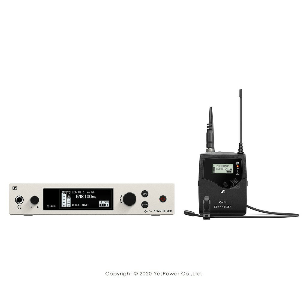 SENNHEISER ew 500 G4-MKE2 單頻道電容式領夾麥克風組/悅適