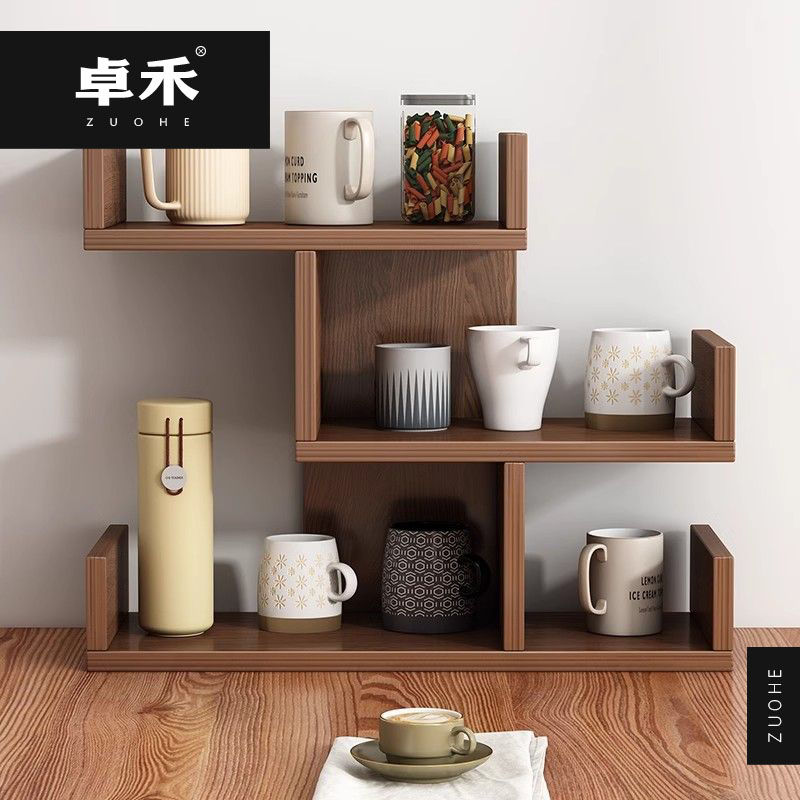 免運 公司貨 開立發票 茶架 博古架 收納架 茶具收納架卓禾桌面博古架茶葉架子多寶閣置物架多層家用杯架家用小型收納架