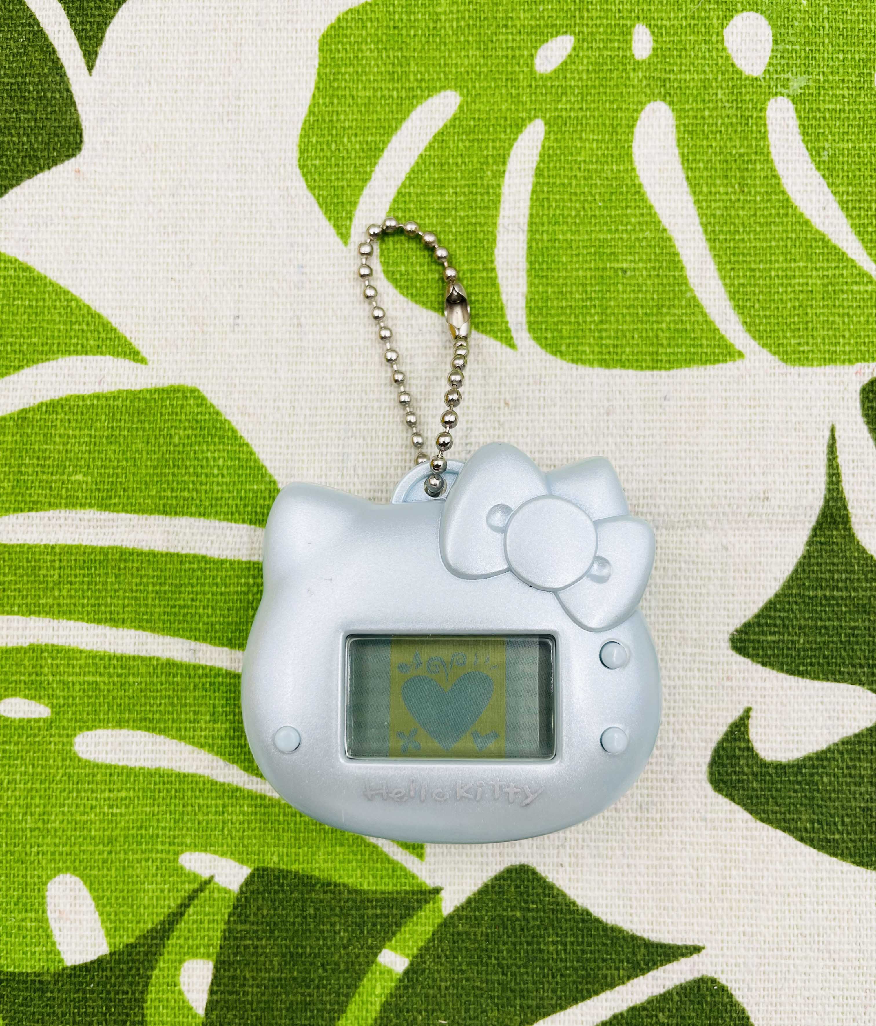 【震撼精品百貨】Hello Kitty 凱蒂貓~日本SANRIO三麗鷗 KITTY吊飾鎖圈-電子雞藍*86015