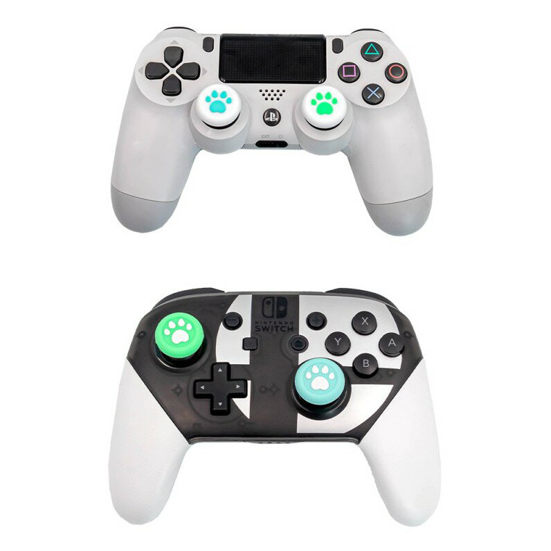 【AS電玩】NS switch PRO  PS4  PS5  XBOX 手把 類比套 蘑菇頭套  貓爪造型 1