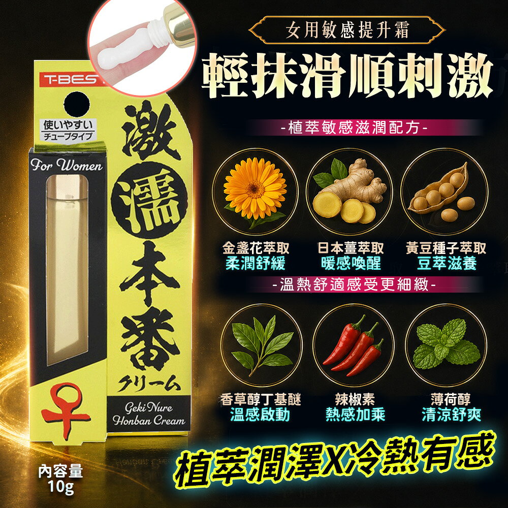 滿額9折★T-BEST 激濡本番 超濕潤滑霜 突破性潤滑霜-10g 男性活力保養 延時 舒適的使用感受 3
