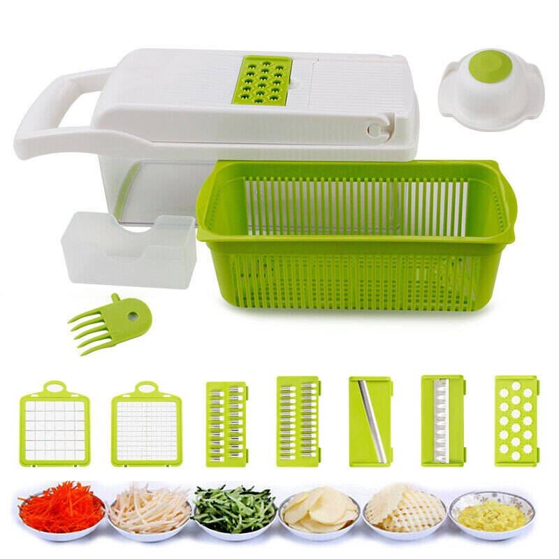 Fitnate 13 Piece Vegetable Slicer Food Container Chopper Dicer Set