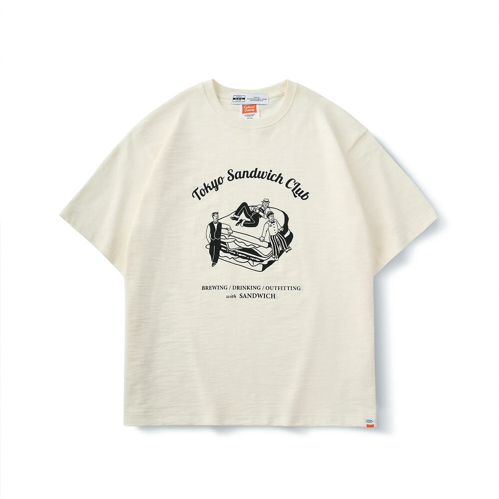 【全館滿額折】 FILTER017® Culture Supply™ 東京三明治俱樂部 B.D.O. 三明治與文化人竹節棉 白短T H8740【新竹皇家】