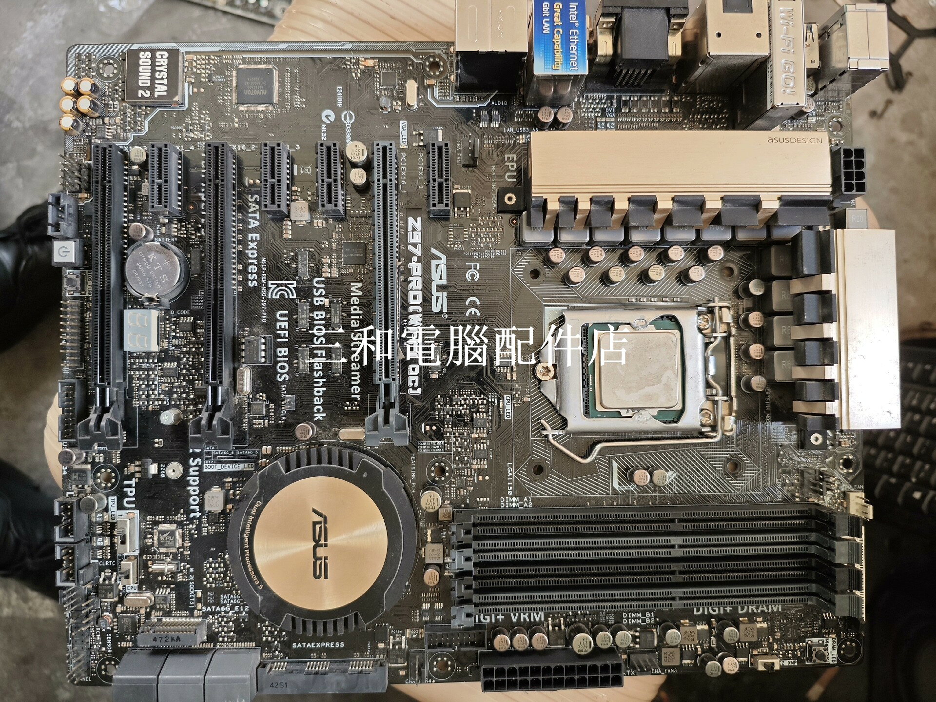 華碩 Z97-Pro WiFi OC 二手主機板 測試無病 BIOS支持4790K 電腦DIY裝機首選