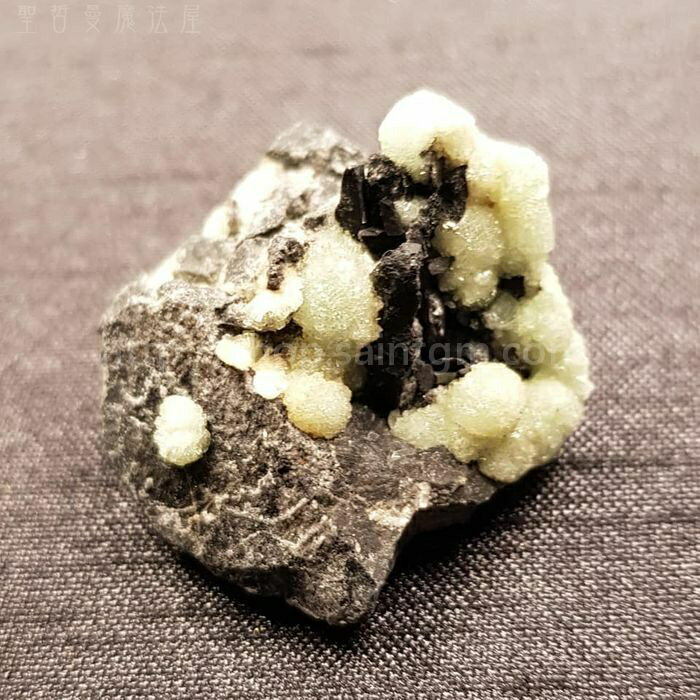 【土桑展精選寶物】銀星礦 /銀星石 精選原礦Wavellite 11號(放射纖維磷鋁石) ~阿肯色州