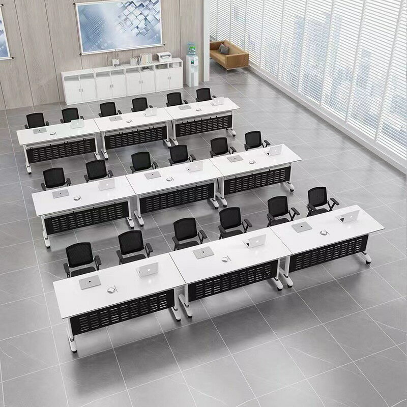 APP下單享點數9% 簡約現代辦公桌會議桌活動長方形可拼接桌子雙人培訓桌長方形桌子