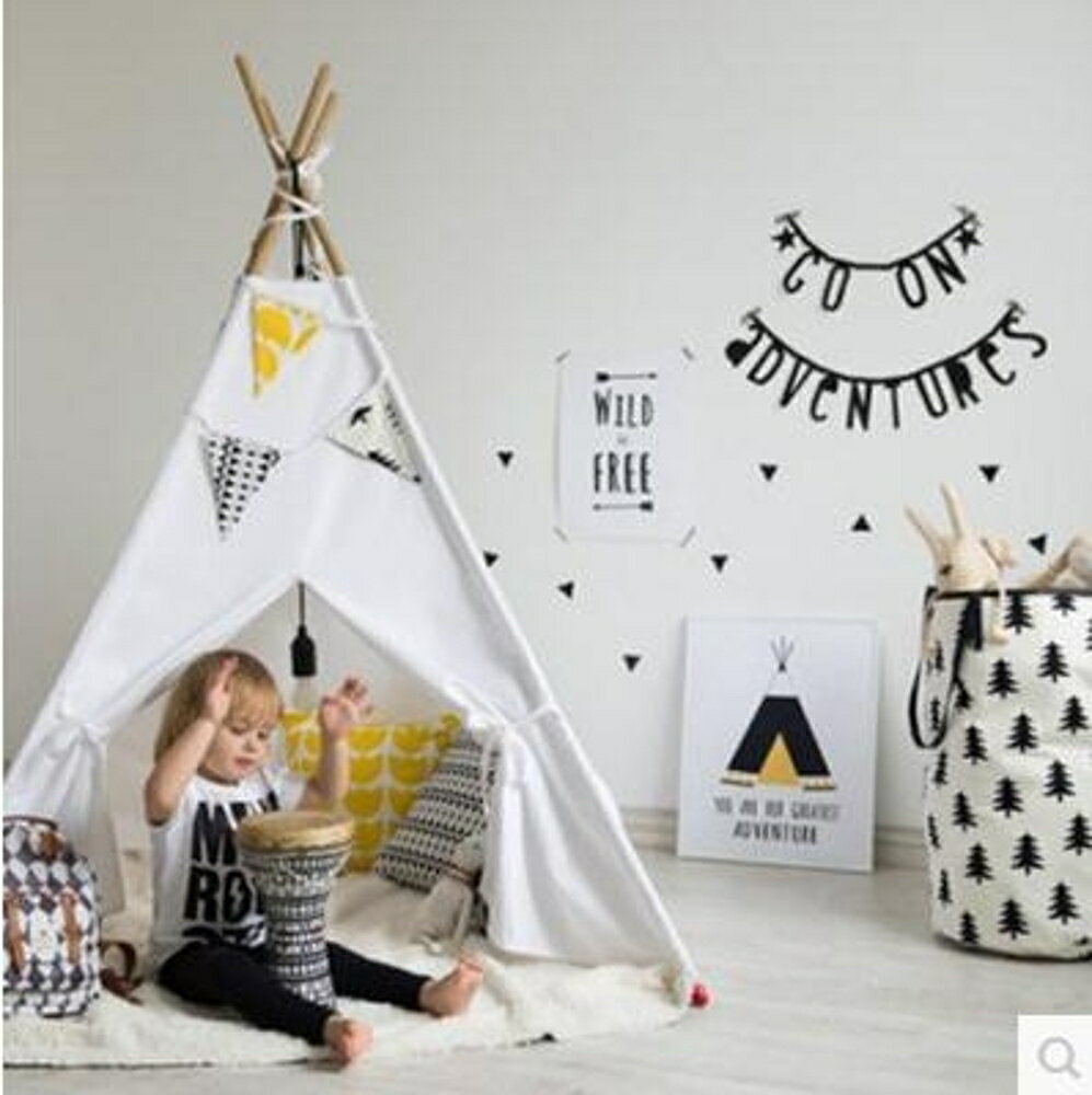 chic房間裝飾品印第安兒童帳篷室內游戲屋寶寶玩具拍攝道具擺件 交換禮物
