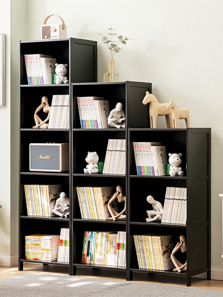 【免運】 組合書柜子多功能家用客廳書架實木落地兒童置物架儲物多層大書櫥