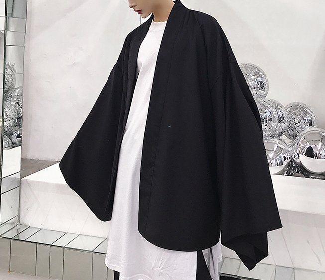 FINDSENSE H1秋季 新款 日本 男女可穿 小眾 復古風 獨家款 寬鬆 垂感開衫外套 潮男 外套